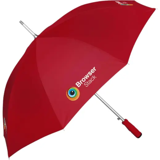 Cloudburst Auto-Open Umbrella Red
